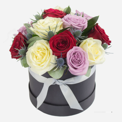 I Love You - This beautiful hatbox arrangement, is sure to impress.
